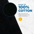 thumbnail image 6 of Ben Kaufman Black Makeup Towels - 13 x 13 Inch Makeup Towels - 100% Cotton Small Face Towel for Drying Face & Removing Makeup - Soft Makeup Remover Towel, Reusable & Washable Face Washcloth - 6 Count, 6 of 7