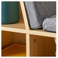 thumbnail image 5 of 6-Cubby Kids Bookcase with Reading Nook and Cushion, Multi-Purpose Storage Organizer for Bedroom, Living Room, Natural, 5 of 5