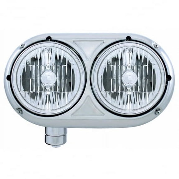 United Pacific 32194 Headlight Assembly Lh, Polished Housing, High/Low