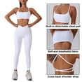 thumbnail image 3 of Ropa interior deportiva para mujer: ropa interior de yoga para correr con espalda en forma de U, top de ropa deportiva, ropa deportiva para fitness, 3 of 5