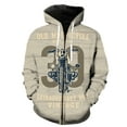 thumbnail image 1 of Sudadera con capucha y cremallera para hombre, estilo punk, de dibujos animados, con estampado 3D, estilo informal, para adolescentes, 1 of 6