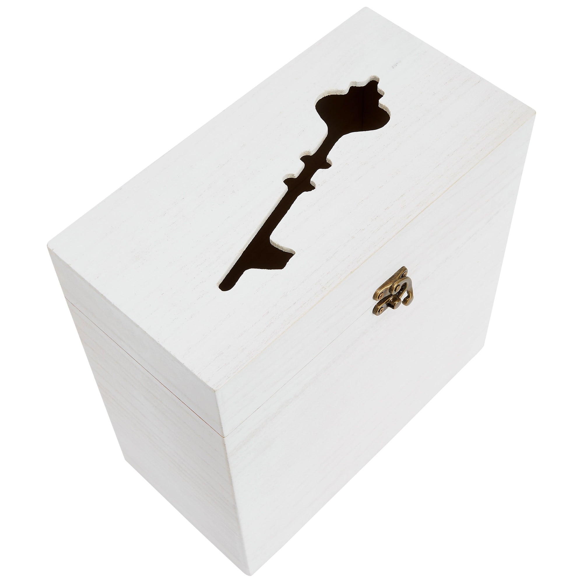 Wedding Card Box with Lock for Gift Table, Custom Wooden Cards Box wit –  SCC Signs
