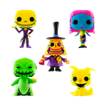 thumbnail image 2 of Funko Nightmare Before Christmas Blacklight Glow Vinyl Figures, 5 Count, 2 of 6