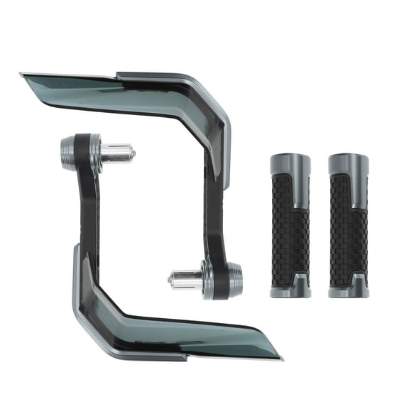 Unique Bargains 7/8" 22mm 15/16" 24mm Motorcycle Hand Grips Cover Kit Aluminum Alloy Rubber Handlebar End Grips for Motorcycle Scooter Bicycle ATV Titanium Tone 1 Set