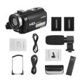 thumbnail image 2 of Camara de video Andoer HDV-201LM 1080P FHD Cámara de video digital Videocámara Grabadora DV 24MP 16X Zoom digital Pantalla LCD de 3,0 pulgadas con 2 piezas de pilas recargables + Micrófono externo Andoer Camara de video, 2 of 7