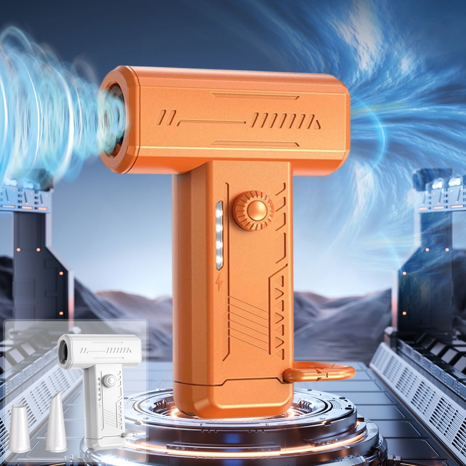 Ycandiee Air Duster, Ultra Strong Wind Force Mini Blower for Computer, Keyboard, Outdoors & Car Dusting, Camping, Emergency