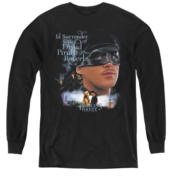 Princess Bride Surrender Youth Long Sleeve T-Shirt Tee Black