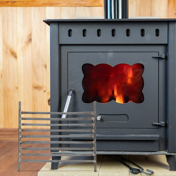 UPOUART Rectangular Fireplace Grate Metal Indoor Outdoor Use Stable Placement 1 Piece