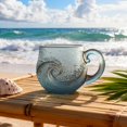 thumbnail image 5 of Sea Glass Sunset Wave Mug 12oz, Handblown Dual Color -Inspired Glass Cup, Unique Artistic Drinkware for Tea Wine, Perfect Gift for Holiday Season and Lovers, by FAJHHA, 5 of 8