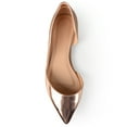 thumbnail image 4 of Journee Womens Cortni Slip On Pointed Toe D'Orsay Flats, Widths Available, 4 of 8