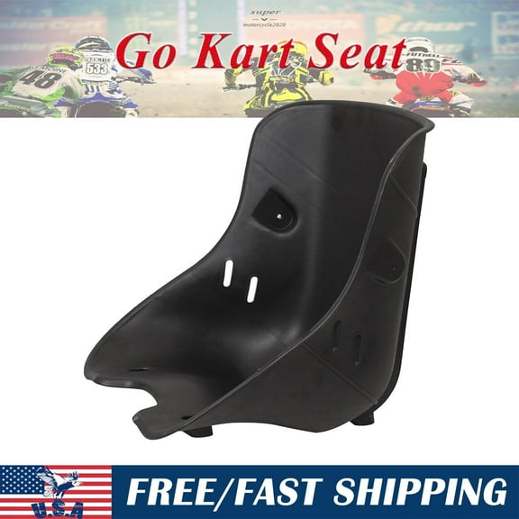 Black Plastic Bucket Seat For Go Kart Drift Trike Taotao Racing Lawn Mower Buggy