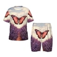 thumbnail image 1 of Balery Butterfly Over Lavender Conjunto de Pijama Infantil de Manga Corta con Estampado – Ropa de Dormir de Algodón Suave-X-Large, 1 of 6