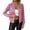 Pink 01, variant on Stamzod Womens Jackets Solid Color Long Sleeve Zip Up Jacket with Pocket Casual Cropped Coats for Women Beige G XL
