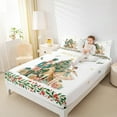 thumbnail image 4 of jejeloiu Xmas Tree Queen Sheet Sets,Christmas Nutcracker,Cozy Decor,4pcs, 4 of 7