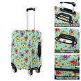 thumbnail image 7 of Pioneer Flower Floral Print Pattern Luggage Cover,Stretch Suitcase Dust Cover with Top & Side Openings, High Stretch Gift Ideas for Holiday Birthday Gifts,S(18-20in), 7 of 7