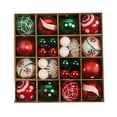 thumbnail image 2 of 2024 Personalized Christmas Ball Ornaments Sets Colorful Christmas Shaped Assembly Pendant Bronze 42PCS, 2 of 9