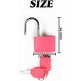 thumbnail image 2 of RONYOUNG Padlock 1.3in (33mm) Width, 0.43in Shackle Length, Copper ABS Mini Keyed Padlock, 10 Piece, 2 of 5