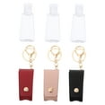 thumbnail image 2 of 3 Sets Hand Sanitizer Pendant Clear Travel Toiletry Bag Detachable Key Chain Soap Container Bottles, 2 of 6