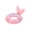 Pink 60, variant on Mermaid Tail Swim Ring, Inflatable PVC Pool Float Ring for Summer Beach Pool Party