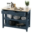 thumbnail image 5 of Twin Star Home 48" Modern Farmhouse Kitchen Island, Fontana Blue, 5 of 6
