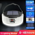 thumbnail image 4 of Fiudx Luz Solar Usb para Acampar, Lámpara Colgante para Tienda de Campaña con Control Remoto, Carga Solar + Usb, Alto Brillo de 3000 Lm, Función de Banco de Energía, Camping Al Aire Libre, Senderismo, 4 of 6