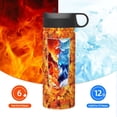 thumbnail image 6 of Honeii Autumn Maple Leaf Pile Print 18 oz Insulated Water Bottle with Straw Lid, Stainless Steel Sports Water Bottles, Double Walled Vacuum, Leak Proof, 6 of 8