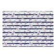 thumbnail image 1 of Retro Cutting Board, Old Medieval Vintage Keys with Ribbons and Diamonds Striped Pattern in French Style, Decorative Tempered Glass Cutting and Serving Board, Large Size, Purple Blue, by Ambesonne, 1 of 1