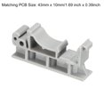 thumbnail image 2 of Unique Bargains PCB DIN Rail Mounting Bracket Carrier Clips, for 35mm DIN Rail Gray, 2 Sets, 2 of 4