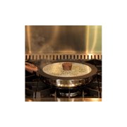 Ergo Chef Pro Series 8pc Smart Pan Set, Removable Handles, Space Saving Nesting, Electric, Gas & Induction Cooking, RVs & Camping, Stainless Steel & Ceramic w/ Glass Lid