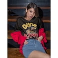 thumbnail image 2 of Dude Love Tie Dye Pose Black T-shirt, 2 of 4