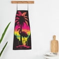 thumbnail image 5 of Fuzoiu Flamingo And Palm Trees At Sunset Print Waterproof Apron, Kitchen Apron for Women Men Chef, Apron for Christmas Dinner Party Cooking Baking Crafting House Cleaning Kitchen, 5 of 7
