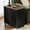 Wheeled Base – Black, variant on CHIC HOUSE End Tables for Living Room with Charging Station, Farmhouse Nightstand for Bedroom with Drawer Storage, Narrow Side Tables Accent Tables, Small Tables for Small Spaces, Brown & Oak