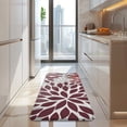 thumbnail image 4 of Red Floral and Petal Pattern Kitchen Rug Mat,Kitchen Runner Rugs Non Skid Washable,Decorative Kitchen Floor Mats for Kitchen,Sink,Laundry,17"x47.2", 4 of 7