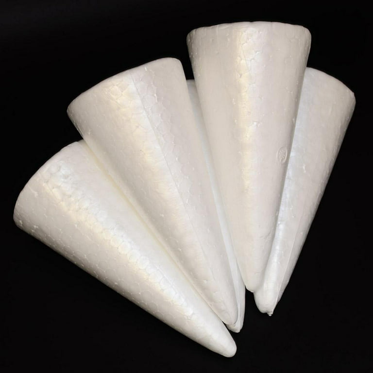Christmas Decorations 150mm White Cone Shaped Modelling Foam Polystyrene  Styrofoam Xmas Wedding Party Ornaments1201m From Chunchun2020, $32.97