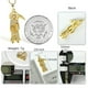 thumbnail image 3 of Collar BeTime Santa Muerte chapado en oro de 18 quilates para mujer, 3 of 5