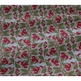 thumbnail image 5 of oneOone Viscose Jersey Fabric Leaves & Floral Block Print Fabric By Yard 60 Inch Wide, 5 of 5