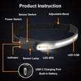 thumbnail image 5 of Led Headlamp Rechargeable 4 Packs, 230° Wide Beam Powerful Head Lamp, 5 of 6