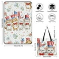 thumbnail image 2 of Patriotic Kittens Fourth of July Fabric Picnic Blanket Waterproof Outdoor Beach Blanket Hand-held Pad Suitable for Travel, Camping, Beach, Family Gatherings, 2 of 8