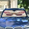 thumbnail image 4 of Qxltty Dreamy Butterfly Car Windshield Sunshades Foldable UV Rays Sun Visor Protector Keep Your Vehicle Cool 53×23.5in, 4 of 8