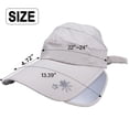 thumbnail image 2 of Sombrero de visera de ala ancha para mujer, gorra de visera de golf, sombrero de protección solar para playa, jardín, tenis, correr, sombrero parasol, 2 of 7