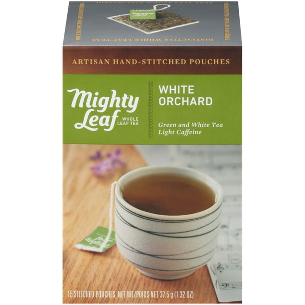 Mighty Leaf Tea White Orchard, Green and White Tea, 15 Tea Bags