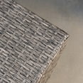 thumbnail image 4 of Outdoor Wicker Loveseat and Coffee Table Set with Cushions, Black ,Grey, 4 of 12