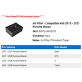 thumbnail image 2 of Air Filter - Compatible with 2015 - 2021 Porsche Macan 2016 2017 2018 2019 2020, 2 of 2