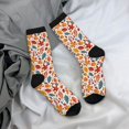 thumbnail image 5 of Pofeuu Colorful Maple Leaves Print Crew Socks, Adult Running Hiking Socks for Youth and Adult, 5 of 6