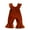 Caramel Color, variant on nvzhuang Toddler Girls Autumn Winter Jumpsuit Ruffle Sleeve Velvet One-piece Suspender Flared Pants