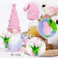 thumbnail image 6 of 2Pcs Mother's Day Decorations Light Up Gnomes Plush Decor Mothers Day Gifts, Spring Gnomes Decor Tulip Mom Gnomes Tomte Elf Decorations Birthday Gifts for Mom Girlfriend Wife Grandmother, 6 of 8