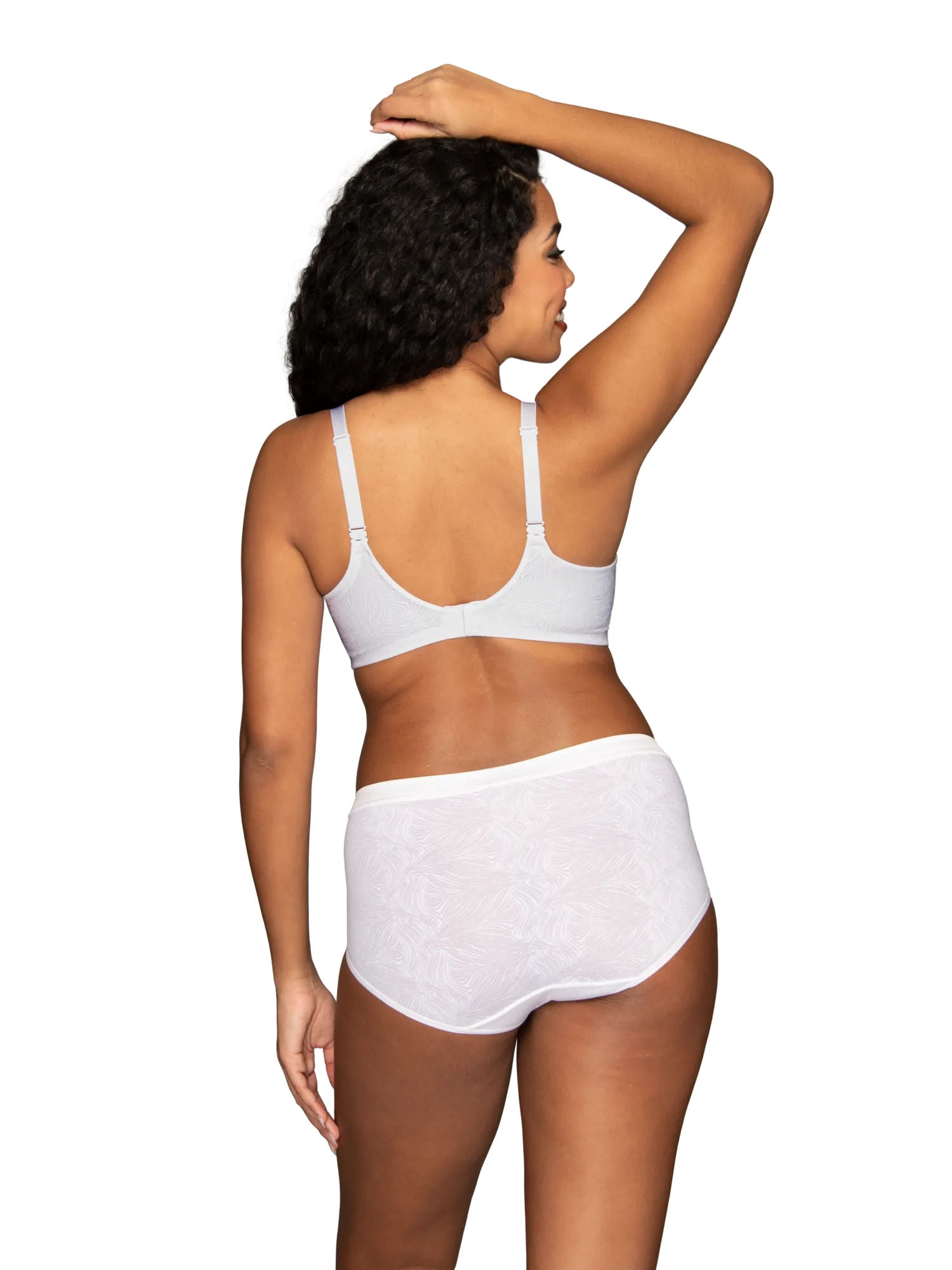 Vanity Fair Lingerie Women's Effortless Wireless Bra, Convertible Straps, Smooth Lace, Sizes S-3XL, Style 72125