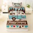 thumbnail image 3 of Erosebridal Happy Camping Twin Sheet Sets 3pcs for Kids Teens,Adventure Theme Bedding for Boys Girls,Lightweight Room Decor, 3 of 5