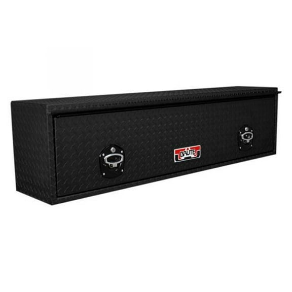 Unique Truck Accessories UNIHTB60-BT 13 x 16 x 60 in. HD Top Sider Diamond Flip Up Door Top Mount Tool Box, Black