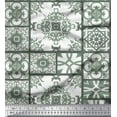 thumbnail image 1 of Soimoi Rayon Crepe Fabric Check & Damask Patchwork Print Fabric by Yard 46 Inch Wide, 1 of 3